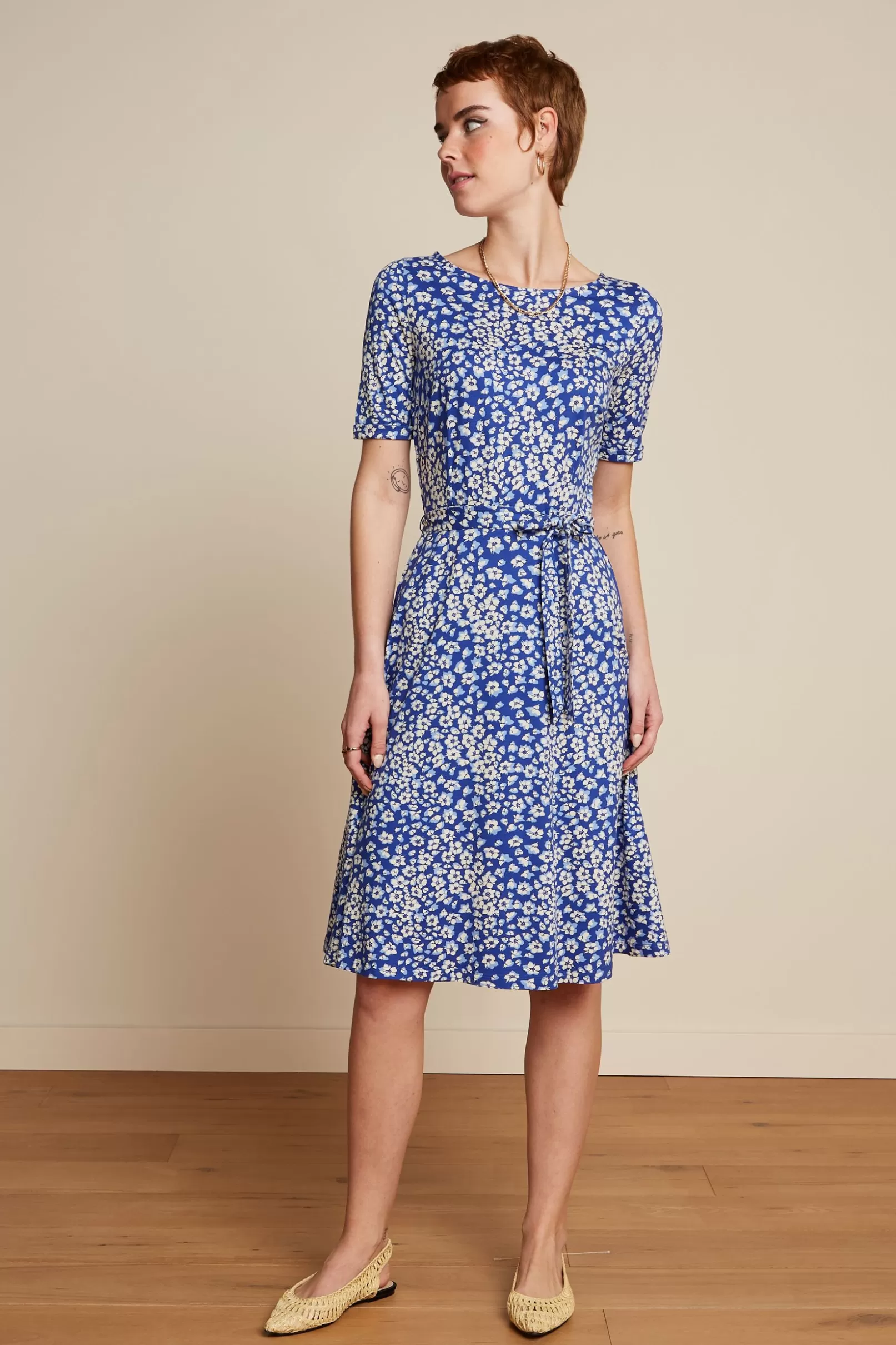 Jurken*King Louie Betty Dress Mercy Deep Ultramarine