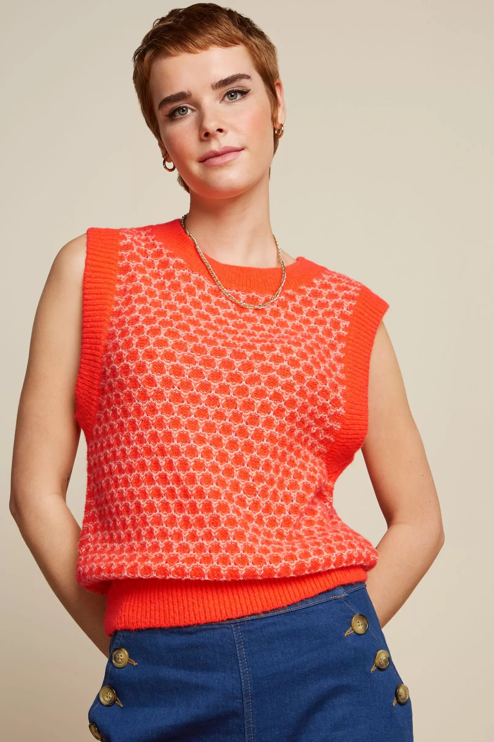 Tops & Shirts*King Louie Boxy Spencer Pop Popsicle Orange