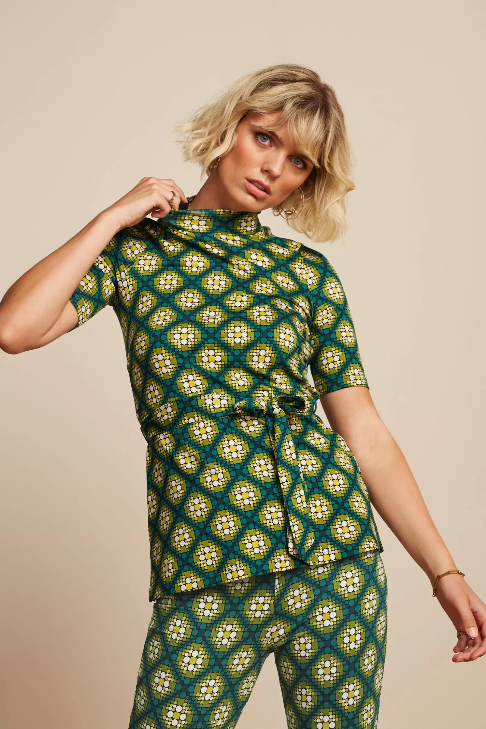 Tops & Shirts*King Louie Heloise Tunic Top Kirby Para Green