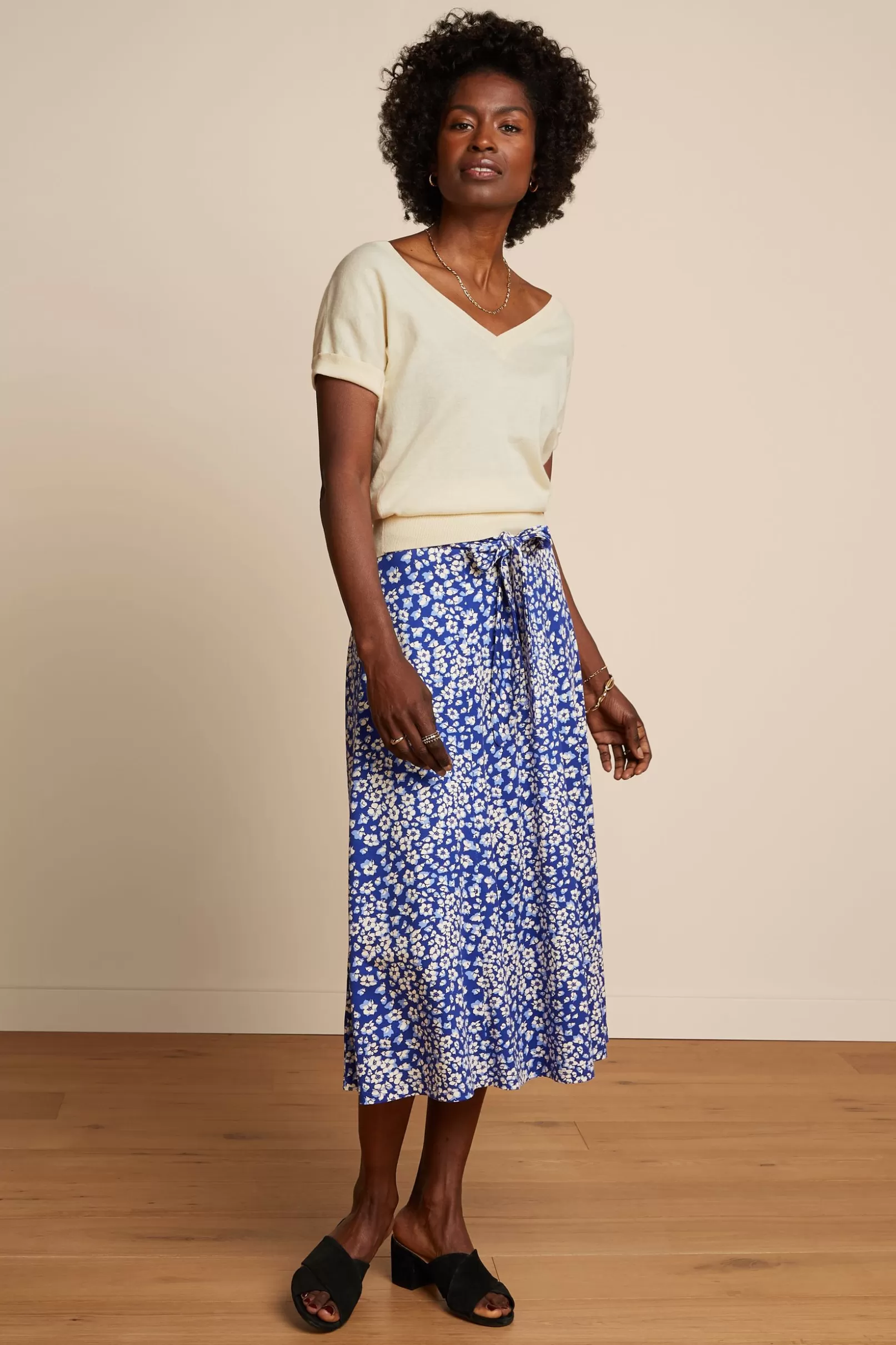 Rokken*King Louie Judy Midi Skirt Mercy Deep Ultramarine