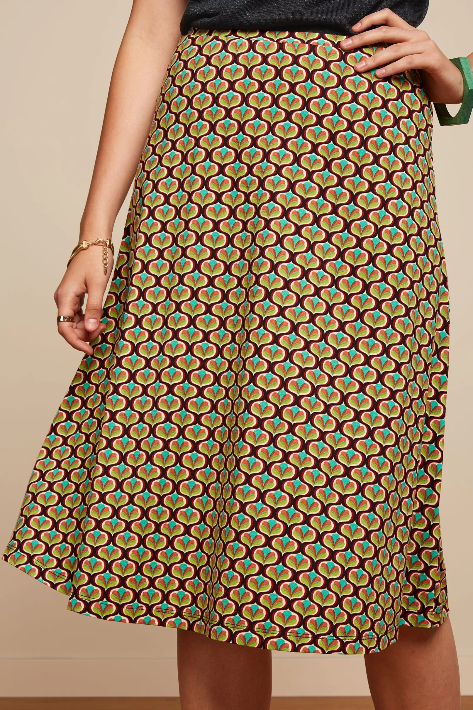 Rokken*King Louie Juno Skirt Indy Delphinium Green