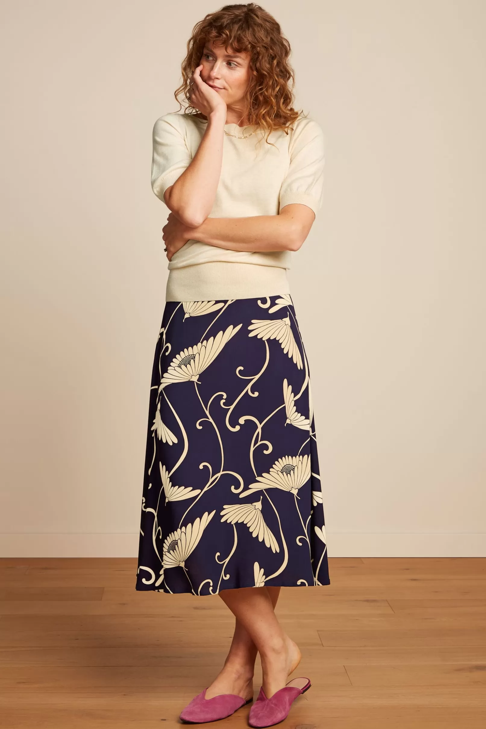 Rokken*King Louie Juno Skirt Pixy Evening Blue