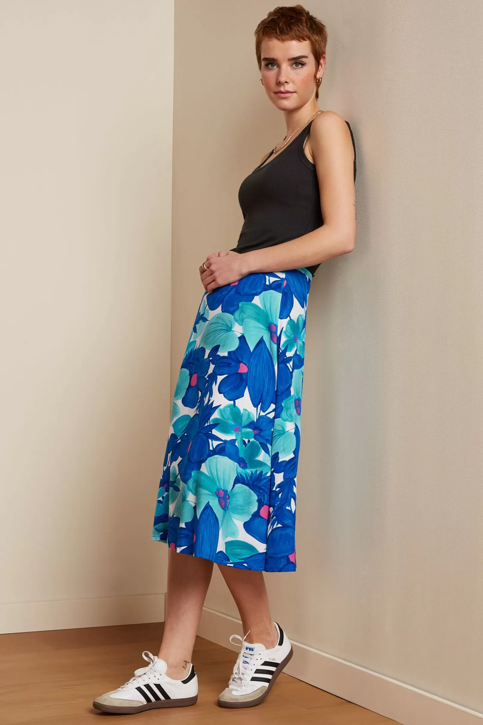 Rokken*King Louie Juno Skirt Seychelles Surf Blue