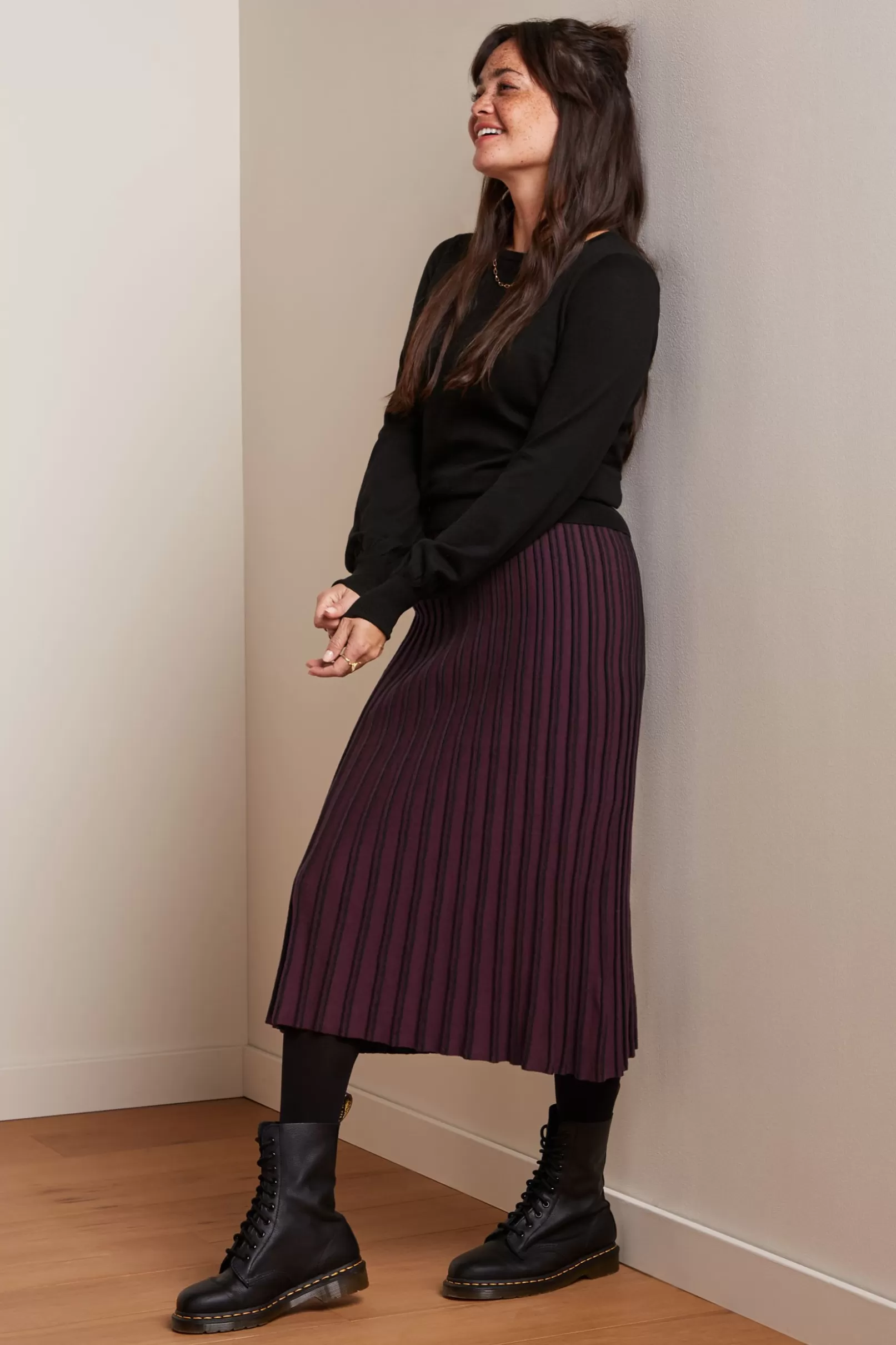 Rokken*King Louie Knit Skirt Gilmour Black