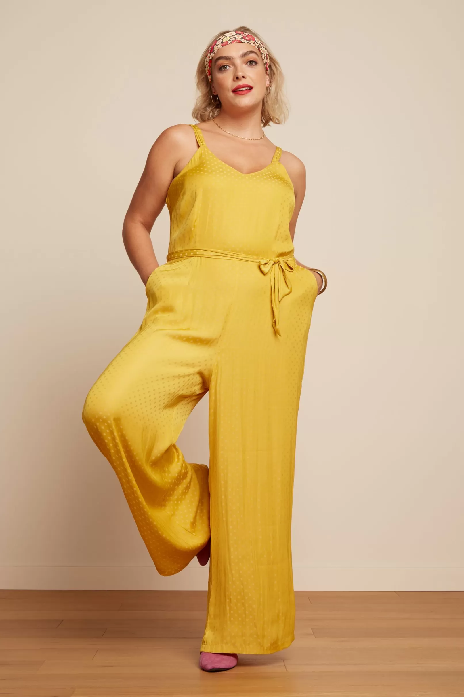 Jumpsuits*King Louie Lenny Jumpsuit Bisque Tuscan Yellow