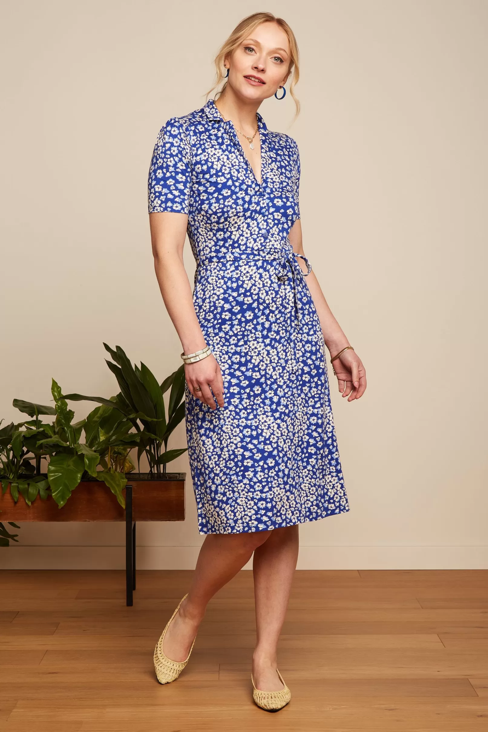 Jurken*King Louie Lola Dress Mercy Deep Ultramarine