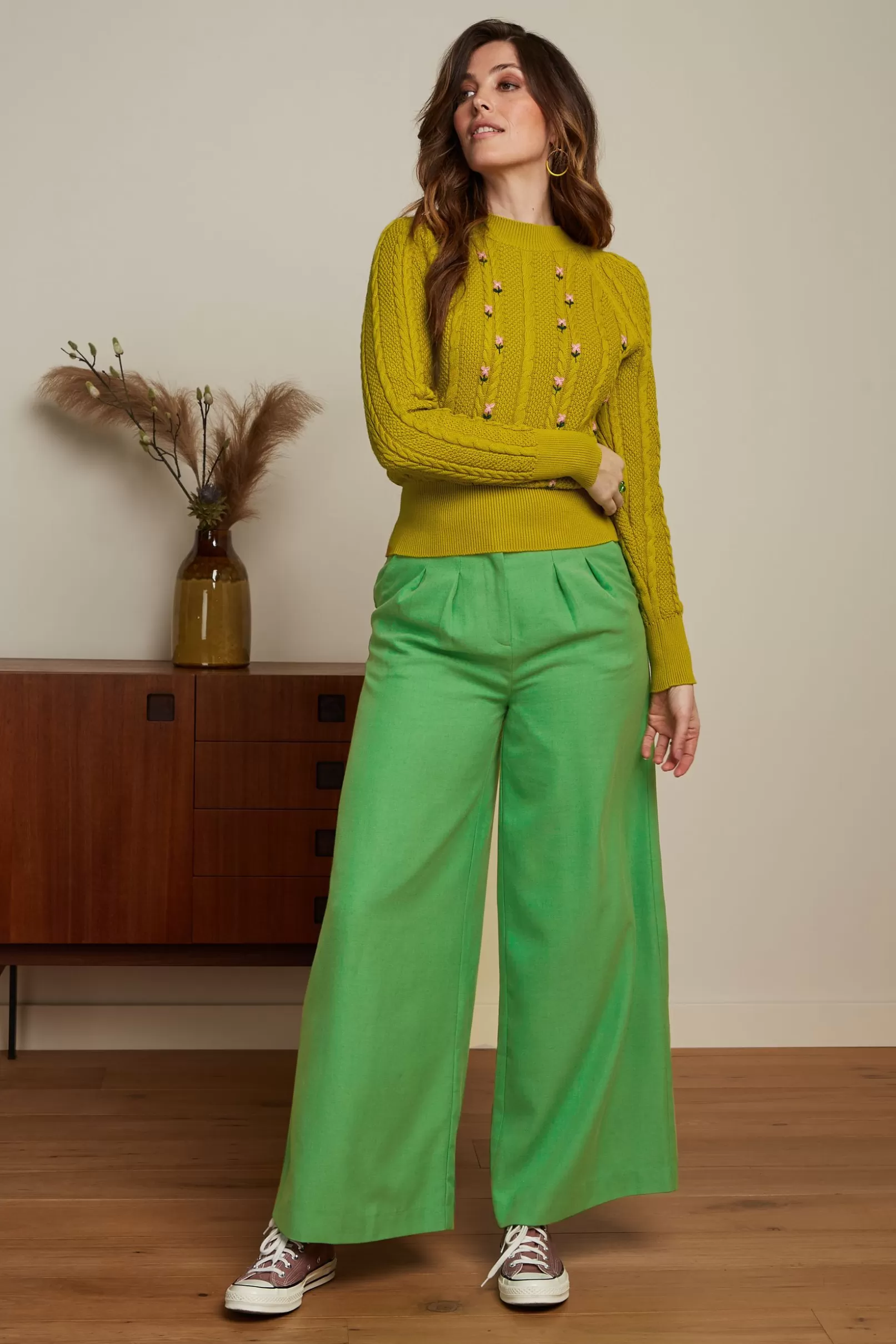 Broeken*King Louie Marlene Pants Brighton Vibrant Green