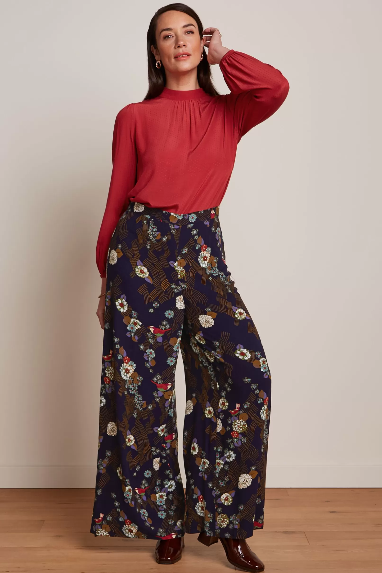 Broeken*King Louie Palazzo Pants Rising Evening Blue