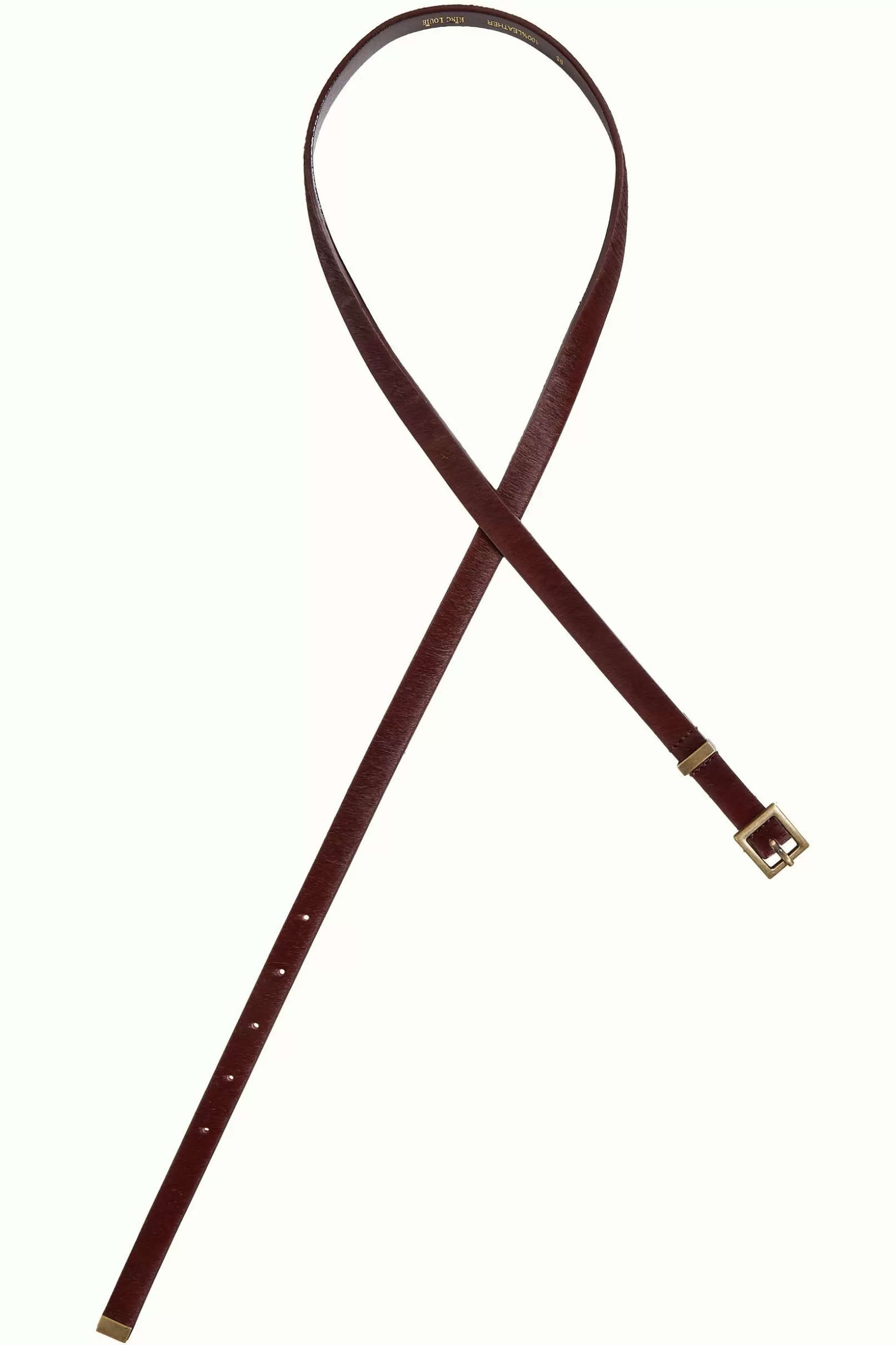 Accessoires*King Louie Ponyskin Belt Cabernet Red