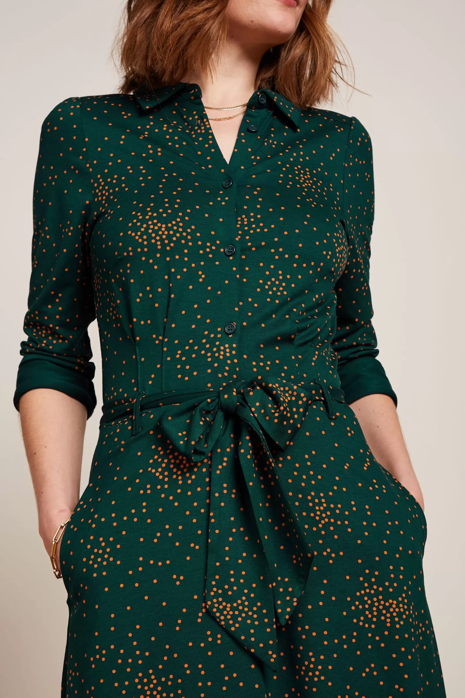 Jurken*King Louie Sheeva Dress Valentine Pine Green