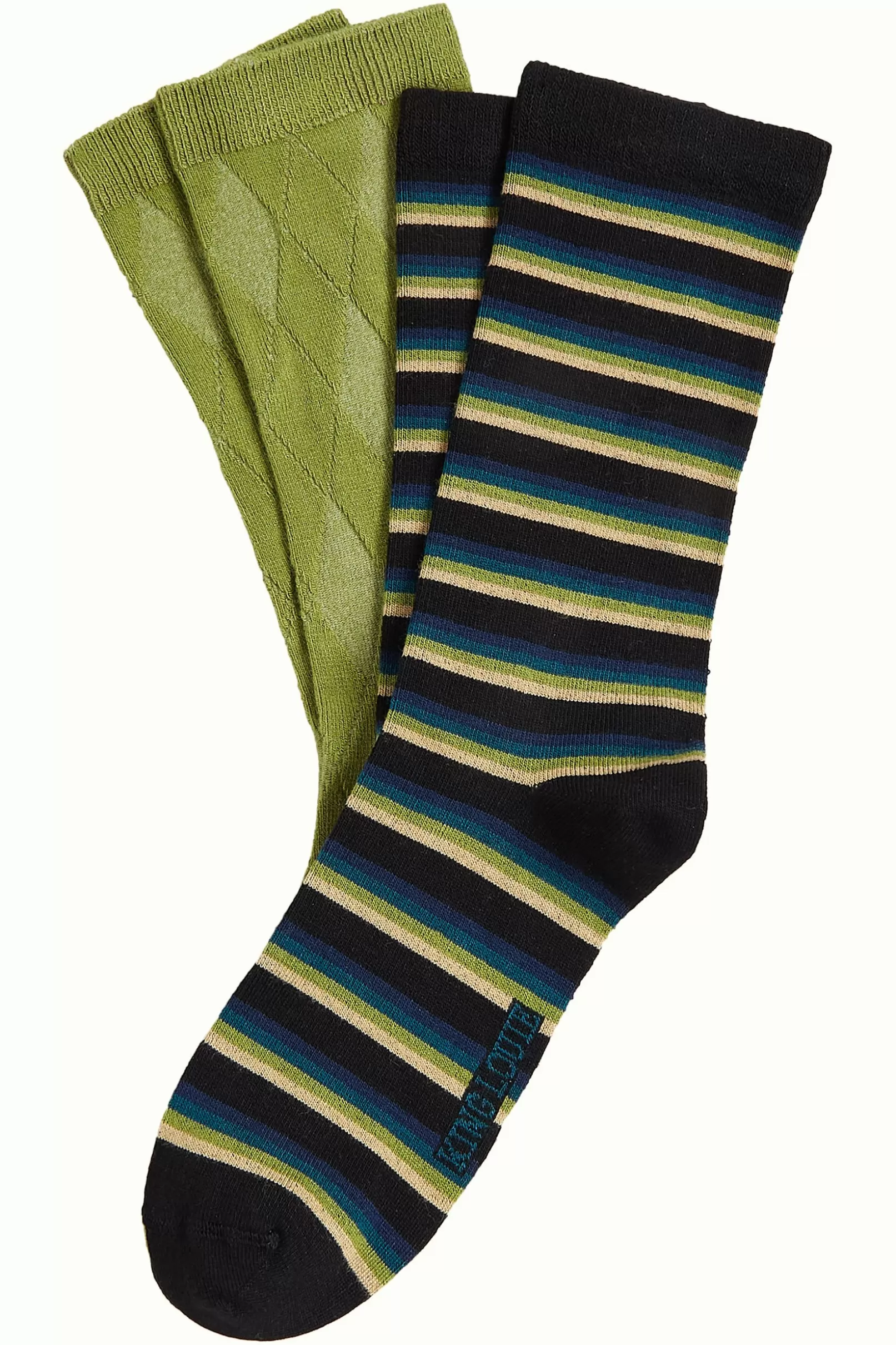 Accessoires*King Louie Socks 2-Pack Century Stripe Woodbine Green