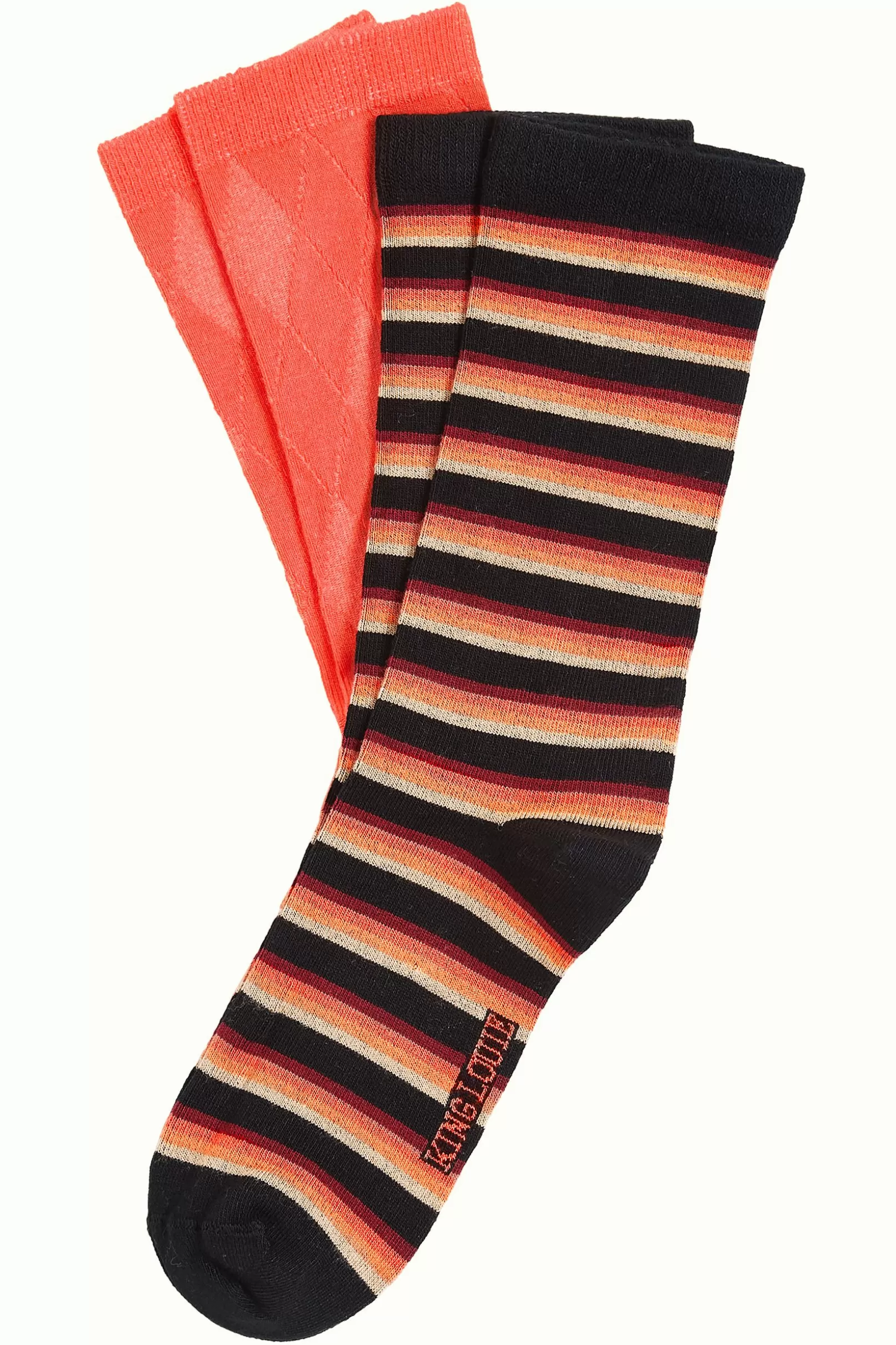 Accessoires*King Louie Socks 2-Pack Century Stripe Summer Fig