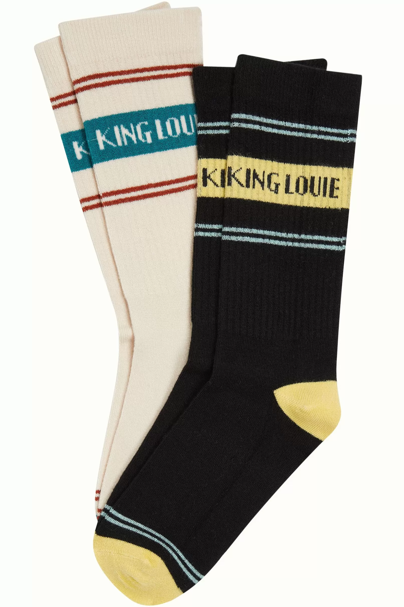 Accessoires*King Louie Socks 2-Pack Logo Cream