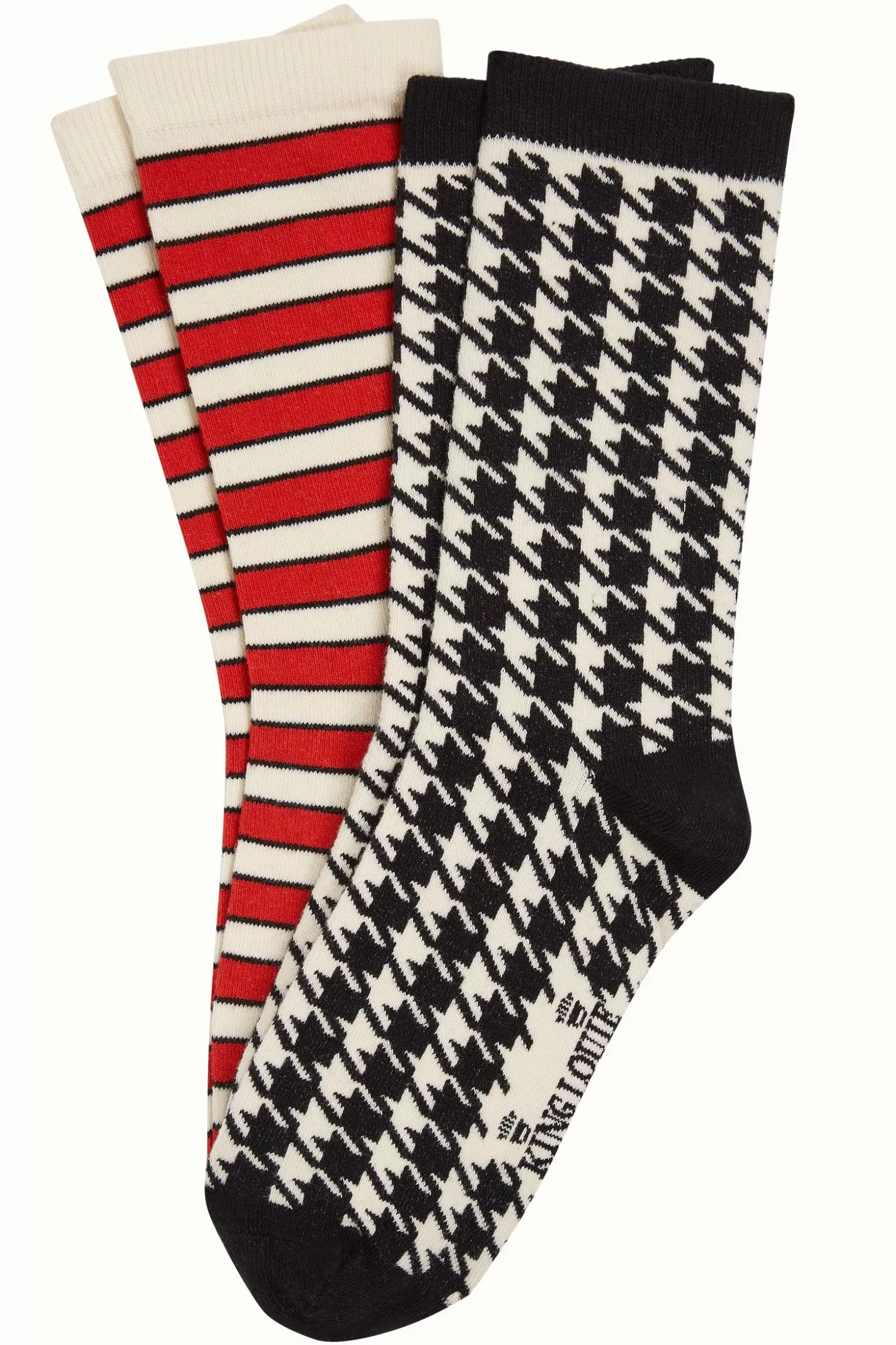 Accessoires*King Louie Socks 2-Pack Port Stripe Cream