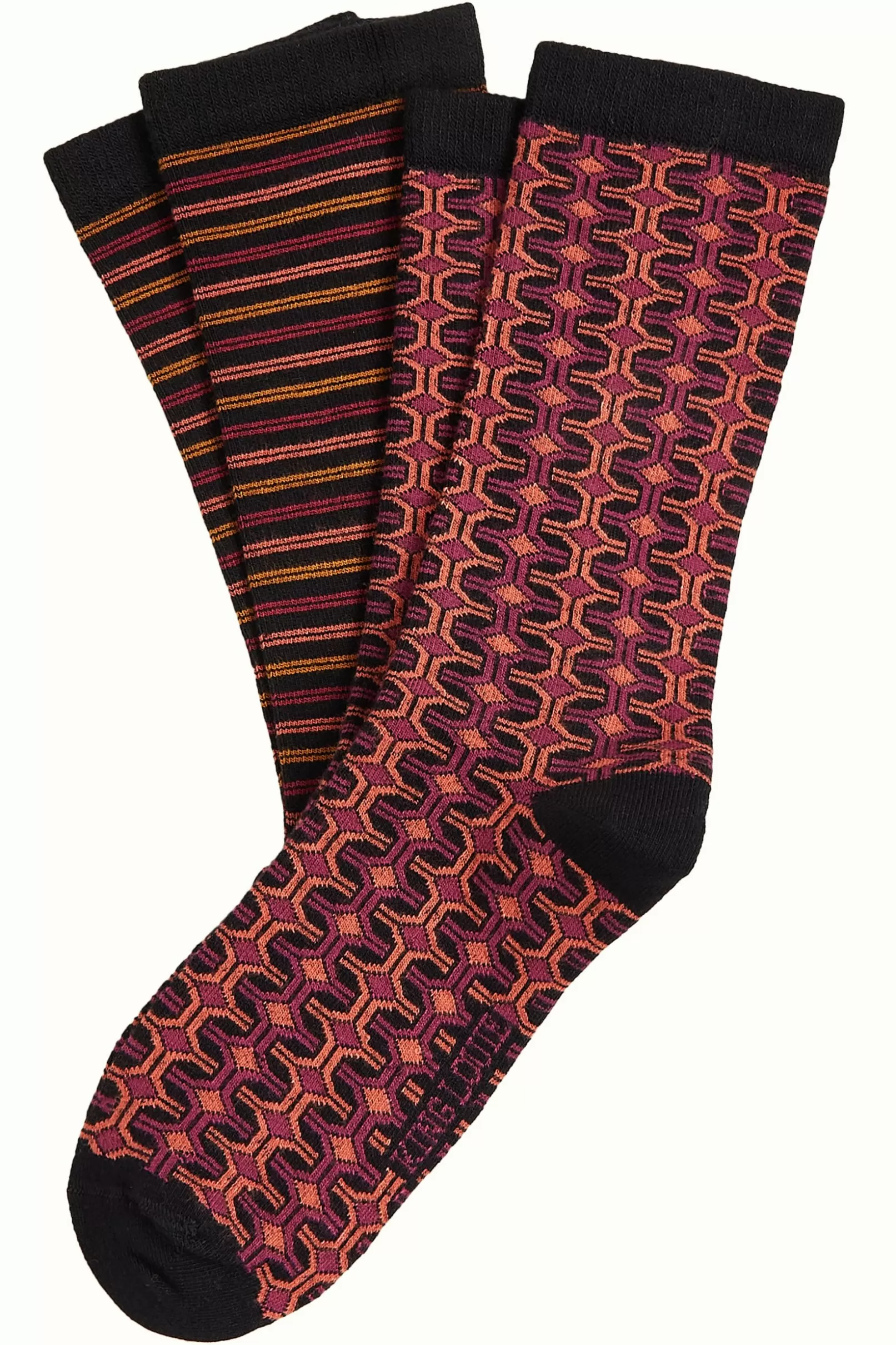 Accessoires*King Louie Socks 2-Pack Savile Wild Fuchsia