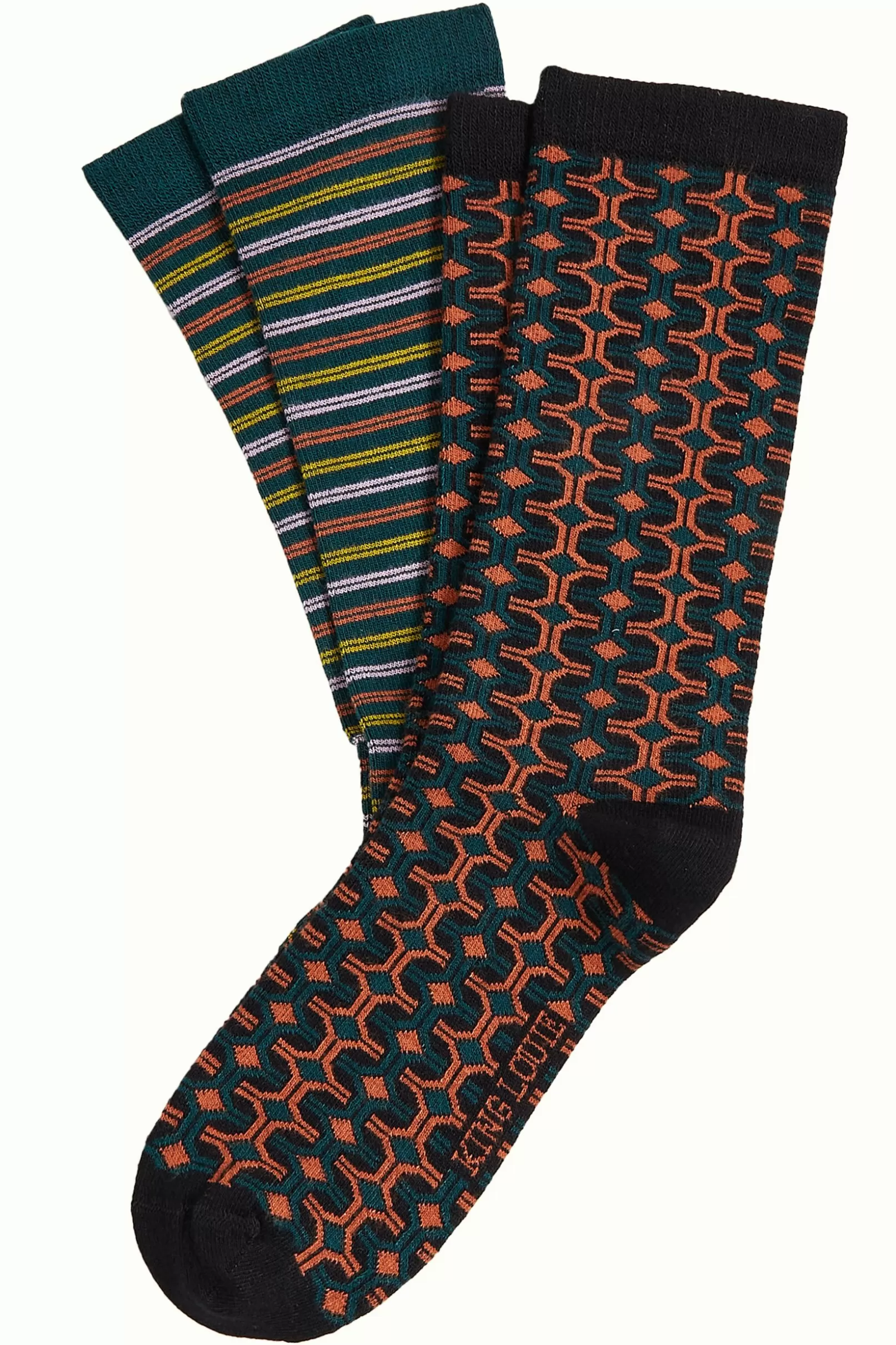 Accessoires*King Louie Socks 2-Pack Savile Caramel