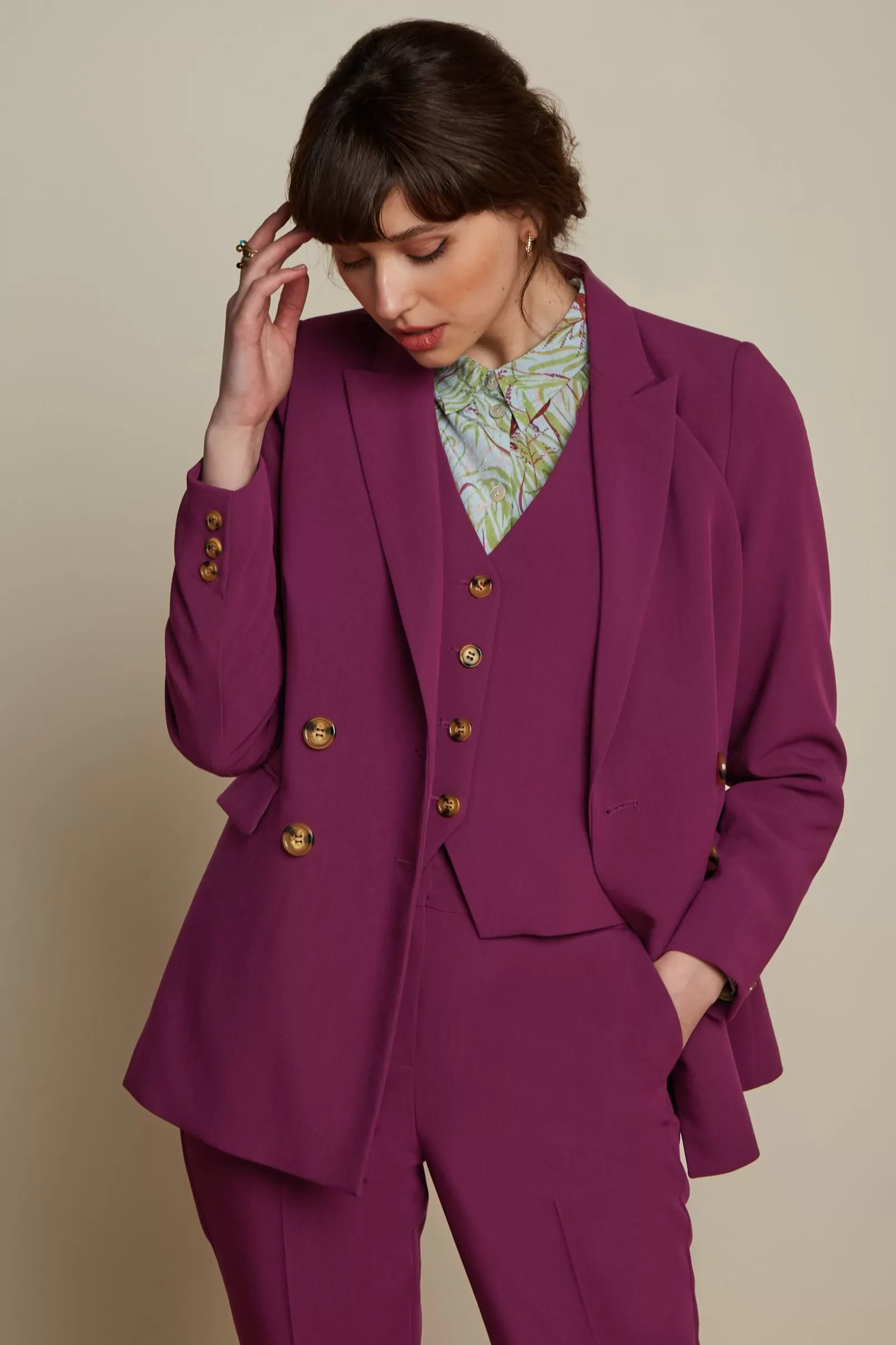 Jassen & Blazers*King Louie Tina Blazer Simonet Caspia Purple