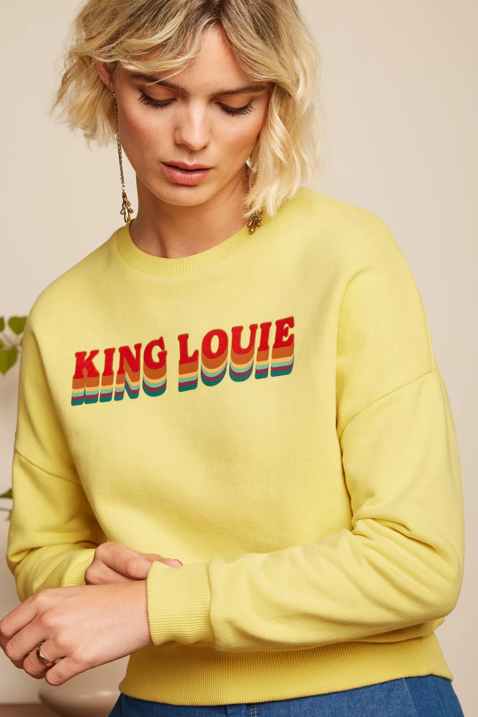 Truien*King Louie Valentina Sweater Peachy Custard Yellow